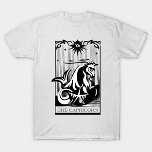 Capricorn Zodiac Sign Illustration T-Shirt